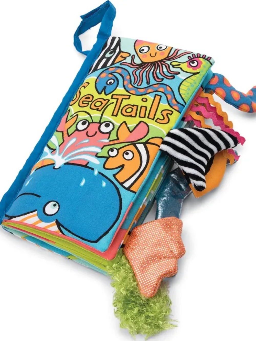 Retired Jellycat set of 2  "Pet & Sea Tails" Cloth Sensory Book EUC + dustbag